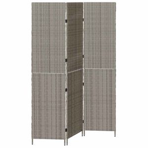 vidaXL Kambario pertvara Pilka 146 x 180 cm poliratanas