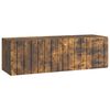 vidaXL Sieninė TV spintelė Dūminio ąžuolo 98 x 31 x 30 cm