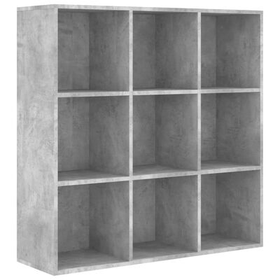 vidaXL Spintelė knygoms, betono pilkos spalvos, 98x29x97,5 cm