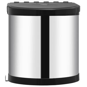 vidaXL Įmontuojama virtuvės &scaron;iuk&scaron;liadėžė, nerūdijantis plienas, 8l
