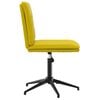 vidaXL Valgomojo kėdės, 2vnt., geltonos spalvos, aksomas