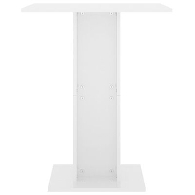 vidaXL Bistro staliukas, baltas, 60x60x75cm, apdirbta mediena, blizgus