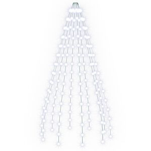 vidaXL Kalėdų eglutės lemputės 150 LED &Scaron;alta balta 150 cm