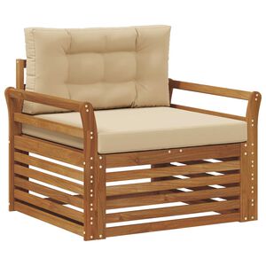 vidaXL Lauko sofos komplektas Tvirta akacijos mediena ir poliesteris