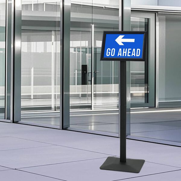 vidaXL Pedestalo plakato stovas Sidabro a4 Greižinis geležis