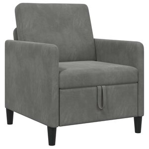 vidaXL Sofa su saugojimo vieta Tamsiai pilka 72 x 78 x 87 cm