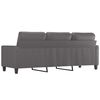 vidaXL Trivietė sofa, pilkos spalvos, 180cm, dirbtinė oda