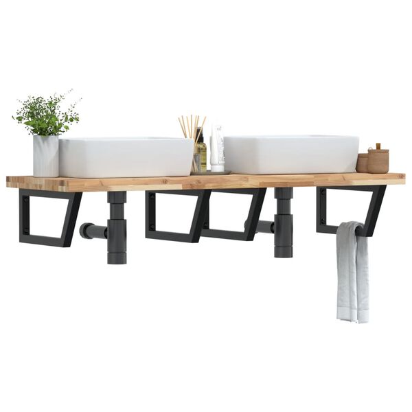 vidaXL Lentyna praustuvui, plienas ir akacijos medienos masyvas