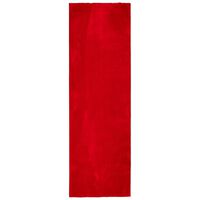 vidaXL Kilimas HUARTE, raudonos spalvos, 80x250cm, trumpi šereliai