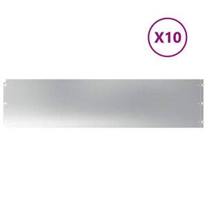 vidaXL Vejos apvadai 10 vnt 25x103 cm Cinkuotas plienas