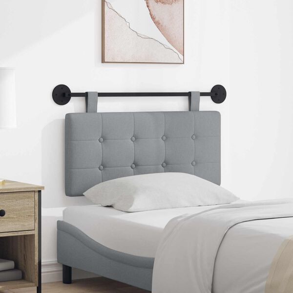 vidaXL Kabantysis galvūgalis &Scaron;viesiai pilka 100 x 55 x 5 cm audinys