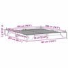 vidaXL Lovos rėmas Natūrali 180 x 200 cm Kietos pu&scaron;ies mediena