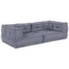vidaXL Modulinė sofa 3 pcs Pilka 140 x 70 x 36 cm audinys