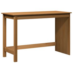 vidaXL Stalas Medus ruda 112 x 50 x 75 cm Kietas pu&scaron;ies medis