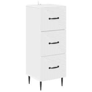 vidaXL Stalčių spintelė Balta 33 x 34,5 x 89,5 cm Apdirbta mediena
