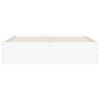 vidaXL Lovos rėmas su stalčiais, baltas, 120x190cm, apdirbta mediena