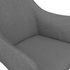 vidaXL Pasukamos valgomojo kėdės, 6vnt., &scaron;viesiai pilkos, audinys
