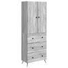 vidaXL Spintelė 2 pcs Pilka Sonoma 66 x 34,5 x 90 cm Apdirbta mediena