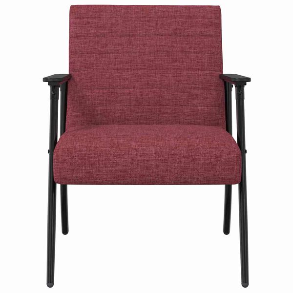 vidaXL krėslas Vyno raudona 59 x 75 x 78 cm audinys