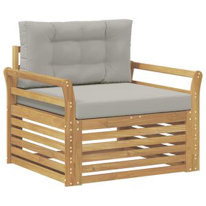 vidaXL Lauko sofa Poliesteris Balta