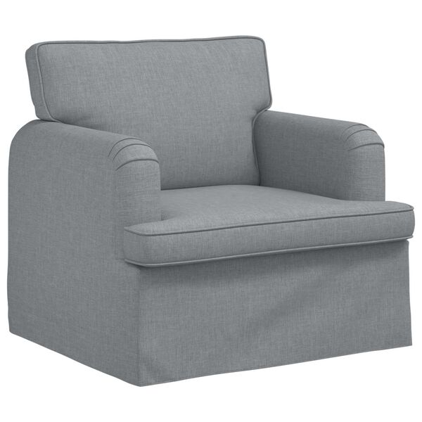 vidaXL Sofa 2 pcs &Scaron;viesiai pilka 162 x 80 x 85 cm audinys