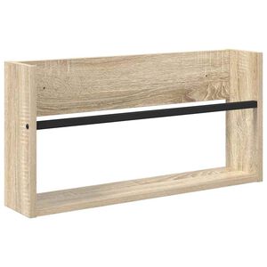 vidaXL Žurnalų stovas Sonoma ąžuolas 60 x 12 x 30 cm Apdirbta mediena
