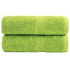 vidaXL Auk&scaron;čiausios kokybės rank&scaron;luosčiai SOLUND, 2 vnt., žali, 30x30 cm, 600 g/m&sup2;
