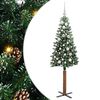 vidaXL Lieknas Kalėdų eglutė Žalia 150 cm PVC ir kietasis pu&scaron;ų medis