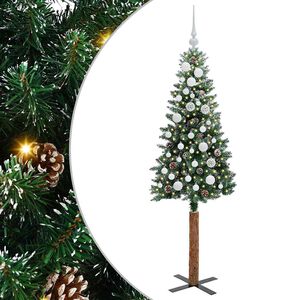 vidaXL Lieknas Kalėdų eglutė Žalia 150 cm PVC ir kietasis pu&scaron;ų medis