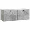 vidaXL Sieninė TV spintelė Betono pilka 78,5 x 31 x 30 cm