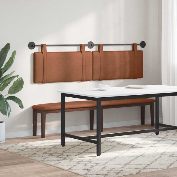 vidaXL Kabantysis galvūgalis Ruda 170 x 55 x 5 cm Antikinis PU