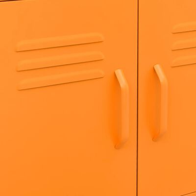 vidaXL Sandėliavimo spintelė, oranžinės spalvos, 60x35x56cm, plienas