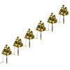 vidaXL Tako dekoracijos Kalėdų eglutės, 6vnt., 45cm, PVC, su LED