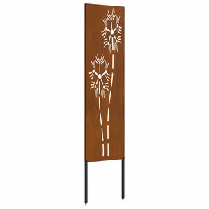 vidaXL Sodo privatumo ekranas &bdquo;Fretwork&ldquo; Rūdijanti 32 x 140 cm