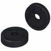 vidaXL tinkamas plok&scaron;čiai tarpinei 2 vnt. Juoda &empty;15 x 3 mm