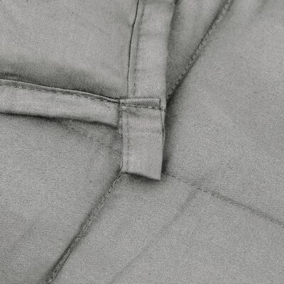 vidaXL Sunki antklodė, pilkos spalvos, 220x230cm, audinys, 11kg