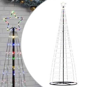 vidaXL LED Kalėdų eglutė 550 LED Spalvingi 300 cm