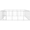 vidaXL Lauko voljeras šunims, galvanizuotas plienas, 36,3m²