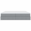 vidaXL Lova su daiktų laikymo vieta ir čiužiniu &Scaron;viesiai pilka