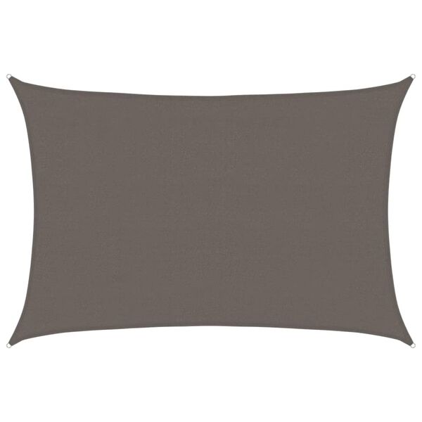 vidaXL Tentas, HDPE, Stačiakampis, 4 x 6 m, Antracito Spalvos