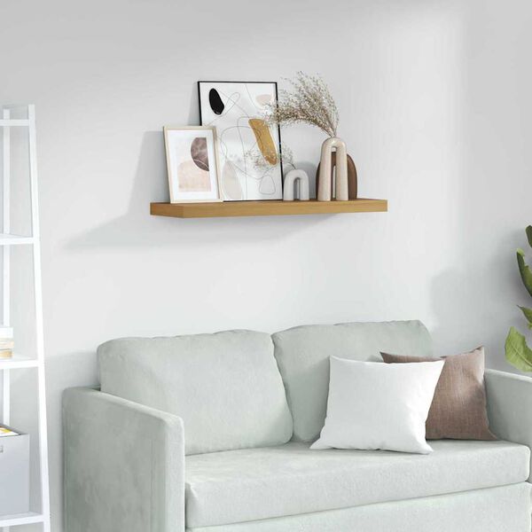 vidaXL Sieninė lentyna Ruda 90 x 23,5 x 4 cm Apdirbta mediena