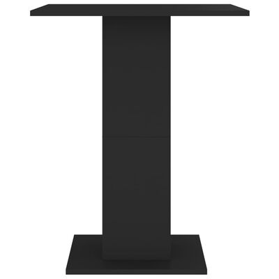 vidaXL Bistro staliukas, juodos spalvos, 60x60x75cm, apdirbta mediena