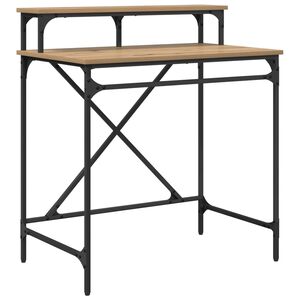 vidaXL Stalas Amatininkų ąžuolas 80 x 50 x 90 cm Apdirbta mediena