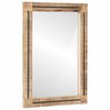 vidaXL Veidrodis su veidrodžiu Ruda ir juoda 70 x 50 x 3 cm Stiklas