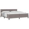 vidaXL Kiemas lova su pagalve su galvūgalio Taupe 200 x 200 cm audinys