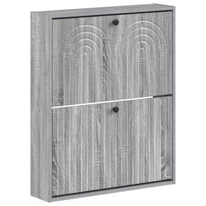 vidaXL Sieninis batų kabinetas ALKMAAR 71 x 17 x 86 cm Pilka Sonoma