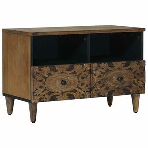 vidaXL Televizoriaus spintelė Ruda 70 x 33 x 46 cm Kietas mango medis