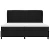 vidaXL Kiemas lova su čiužiniu Juoda 200 x 200 cm audinys