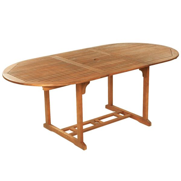 vidaXL Lauko valg. baldų kompl., 13d., akacijos med. masyv.