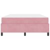 vidaXL Lovos rėmas su čiužiniu Rožinė 160 x 200 cm audinys